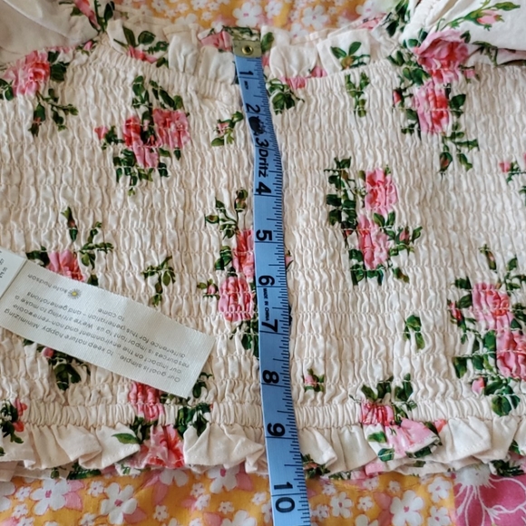 New Kate Hudson Happy Nature Floral Crop Top - Picture 7 of 8